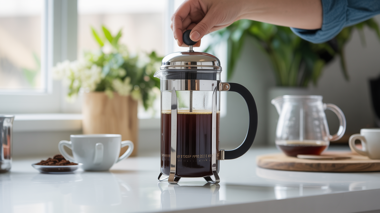 French Press Coffee, Step by Step